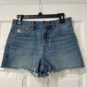 Madewell Women's Size 24 Relaxed‎ Denim Cut-Off Shorts Cotton Blue EUC